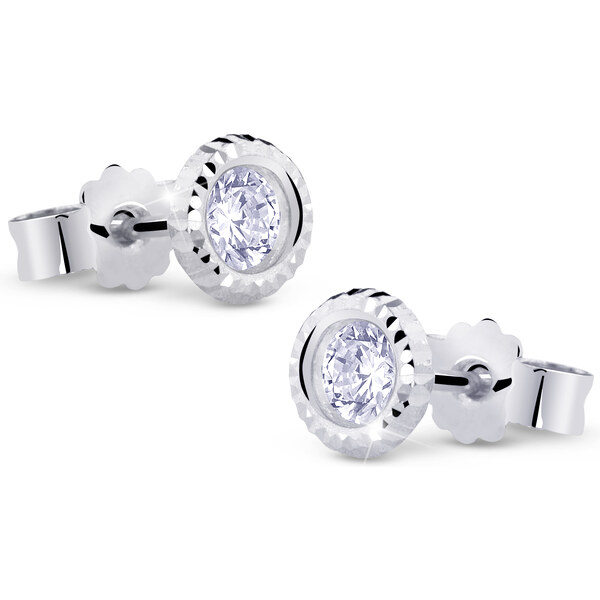 Cutie Jewellery Nežné náušnice z bieleho zlata so zirkónmi Z5024-20-10 66582662