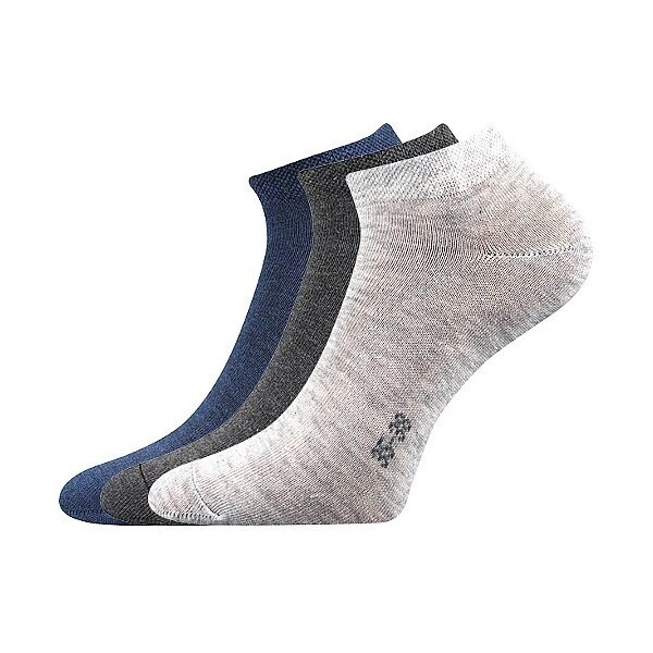 HOHO jednofarebné nízke ponožky Boma Muž 39-42 3 páry 47518005