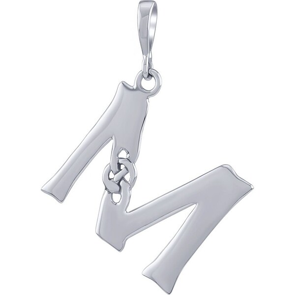 Ligot Keltský strieborný prívesok písmeno M PRMP13866 46719595