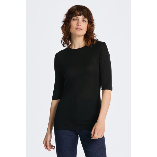 TRIČKO GANT SLIM LIGHTWEIGHT SS T-SHIRT BLACK 49096519
