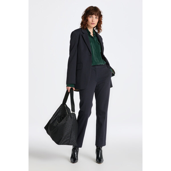 NOHAVICE GANT JERSEY CIGARETTE PANT EVENING BLUE 48836862