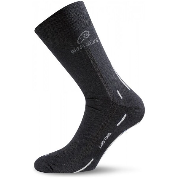 WLS merino trekingové ponožky Lasting Čierna XL 1 pár 44934916