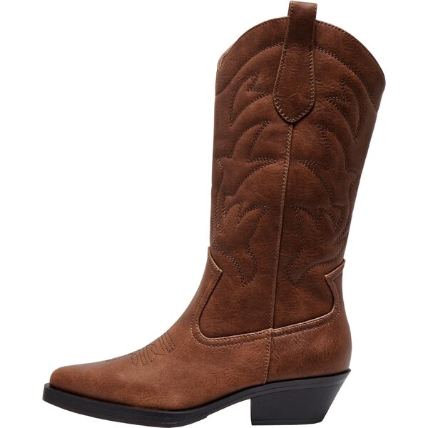 ONLY Kovbojské čižmy Bronco hnedá 54631648