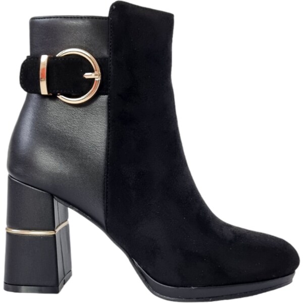 Členkové čižmy Laura Biagiotti Micro Calf Black 57204191
