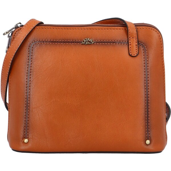 Dámska kožená crossbody kabelka svetlohnedá - Katana Elenka hnedá 45571614