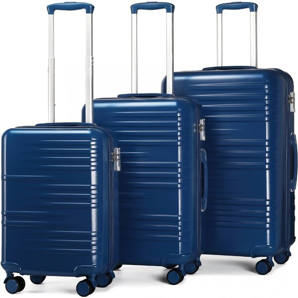 Set kufrov - British traveller, z polykarbonátu a TSA zámkom, modrá 65284930