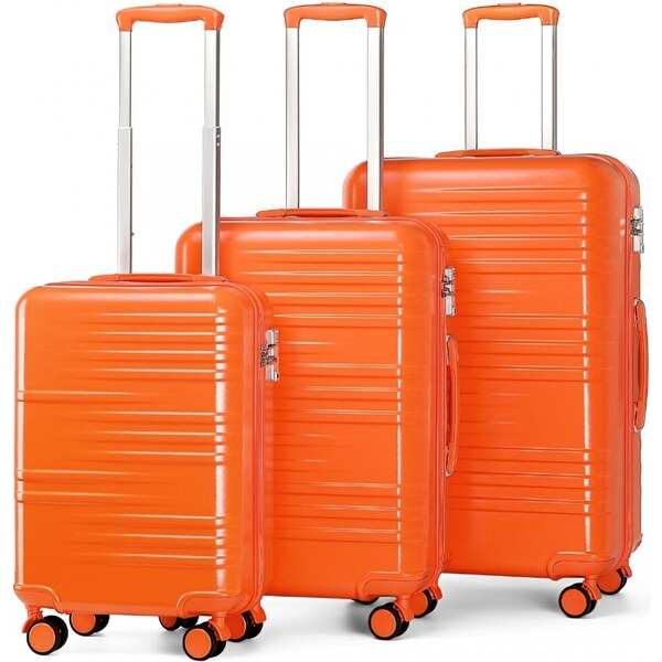 Set kufrov - British traveller, z polykarbonátu a TSA zámkom, oranžová 46944160