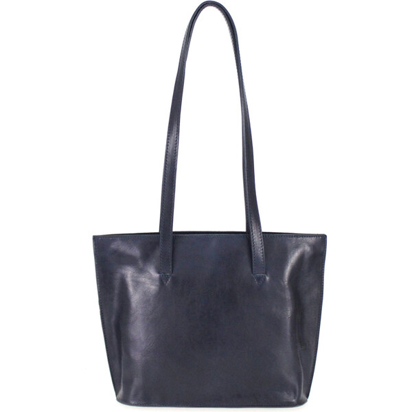 Diva Kožená veľká dámska kabelka Redia cez rameno modrá 44977698