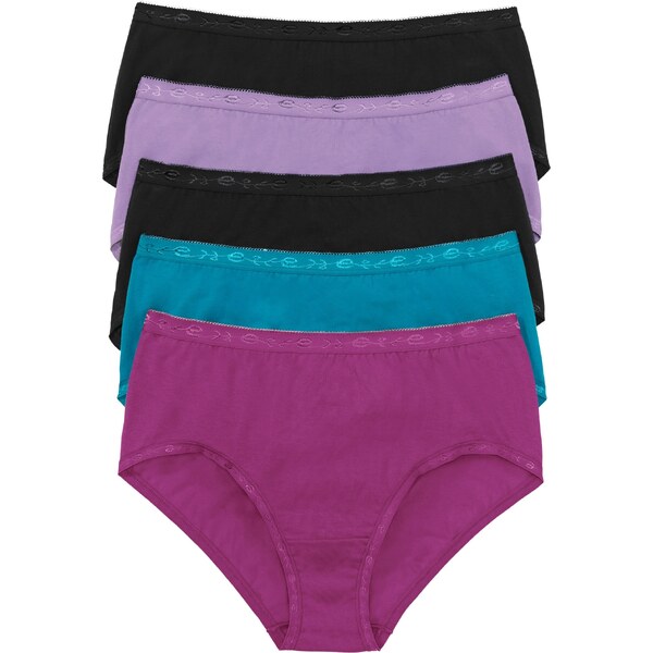 bonprix Maxi nohavičky (5 ks), farba čierna 44733640