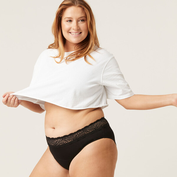 Menštruačné nohavičky Modibodi Sensual Hi-Waist Bikini Light-Moderate 51038721