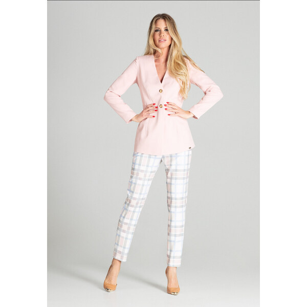 Dámske sako M694 ružové - Figl 49761493