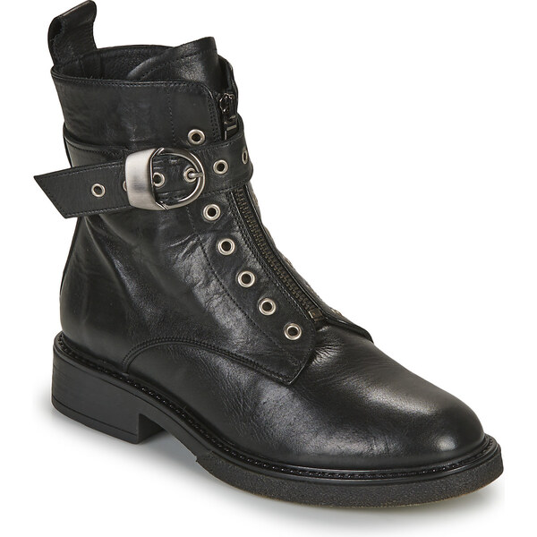 Myma Polokozačky 7104-CUIR-NOIR Myma 62497987