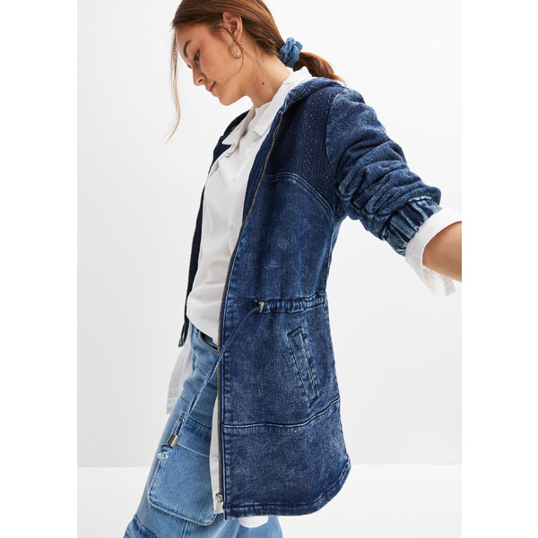 bonprix Ľahká džínsová bunda, farba modrá 45043260