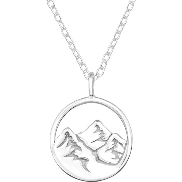 Olivie Strieborný náhrdelník SILVER MOUNTAIN 7664 45161317