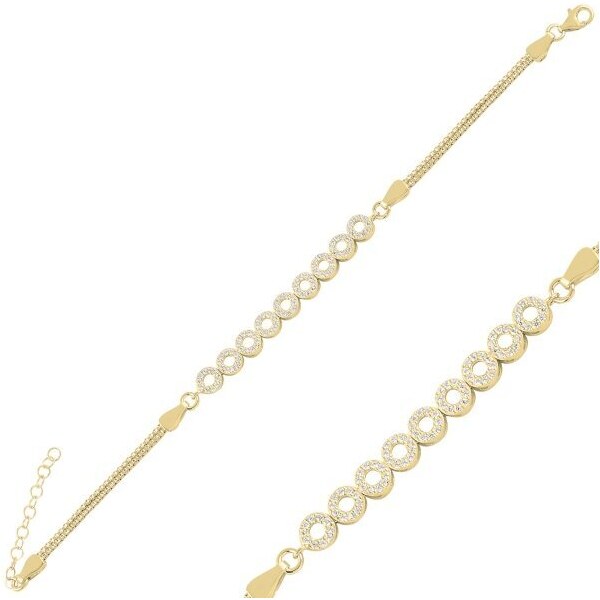 Olivie Strieborný náramok GOLD 7681 45161329