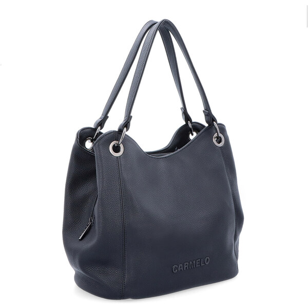 Kabelka zo syntetickej kože cez rameno Carmelo čierna 4275 C 45814487