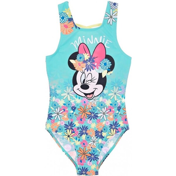SunCity Dievčenské jednodielne kvetované plavky Minnie Mouse 45138386