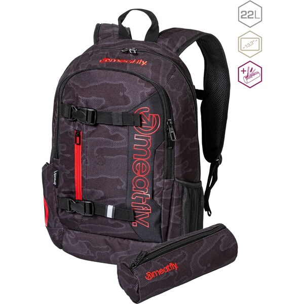 Meatfly Batoh Basejumper - Morph Black - 22 L 50709704