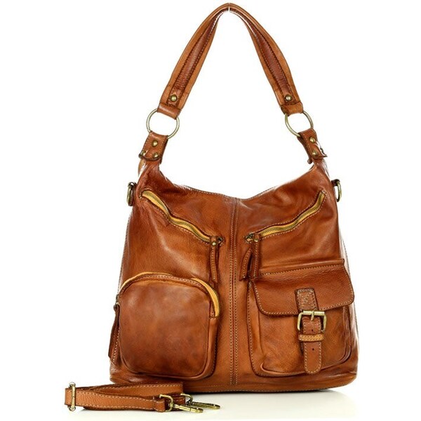 Marco Mazzini handmade MARCO MAZZINI Kožená crossbody kabelka | camel 32859385