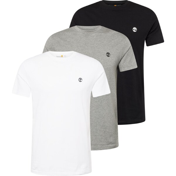 TIMBERLAND Tričko sivá melírovaná / čierna / šedobiela 45189805