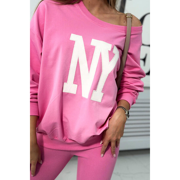 K-Fashion Bavlnená mikina + legíny ružový 44562241