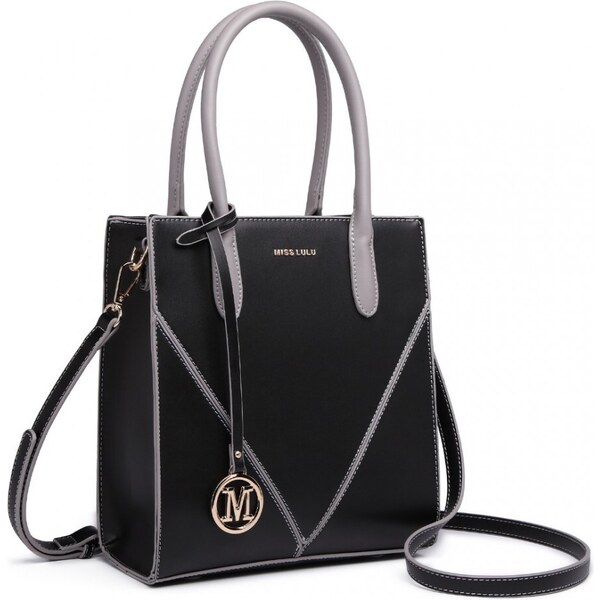 Miss LULU Dámska elegantná kabelka - čierna 45254797