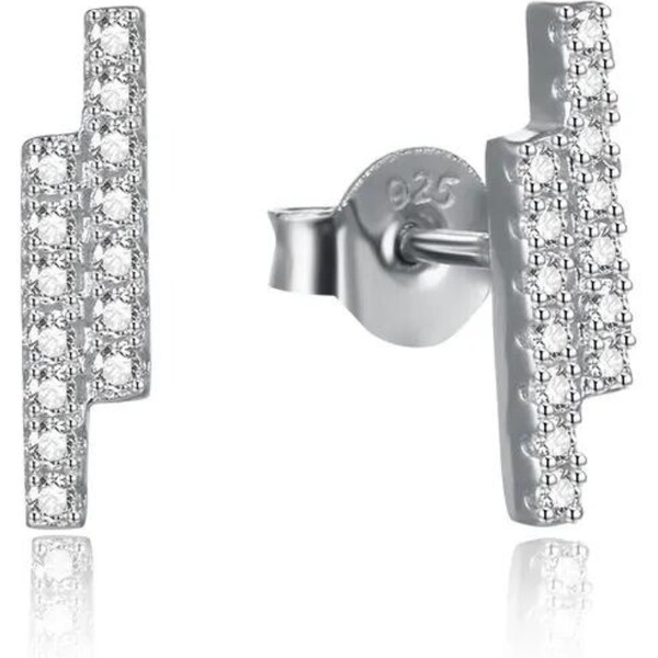 Olivie Geometrické strieborné náušnice MATRIX 7713 45375804