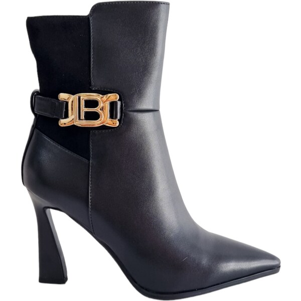 Členkové čižmy Laura Biagiotti W Kid Black 56369431