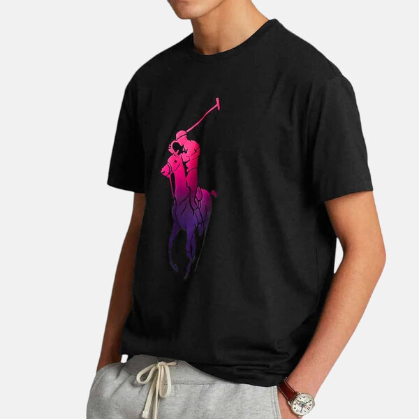 Pánské černé triko Ralph Lauren 55504 45264685