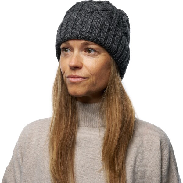 Vlnka Vlnená čiapka Diamond Supersoft Merino tmavosivá 58445123