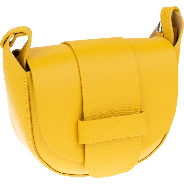 Žltá kožená talianska crossbody kabelka Rerta Gialla NovaKabelka.sk 45295451