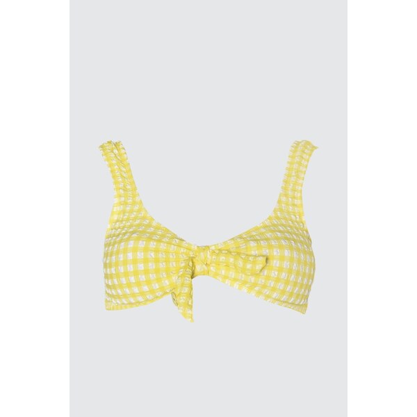 Žltý textúrovaný bikiny top od značky Trendyol 50544406