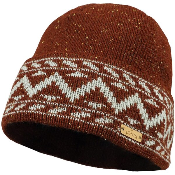 Bontis Merino čiapka s cikcakovým vzorom 45349689
