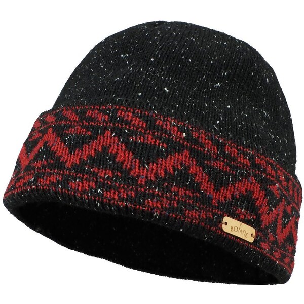 Bontis Merino čiapka s cikcakovým vzorom 45349687