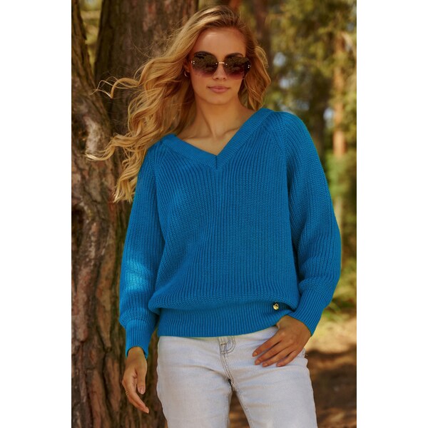 Makadamia Dámsky pulóver S140 | modrá S140 45351630