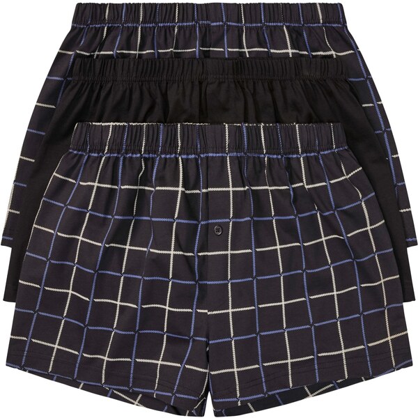 bonprix Ležérne džersejové boxerky (3 ks v balení), farba čierna 45359476