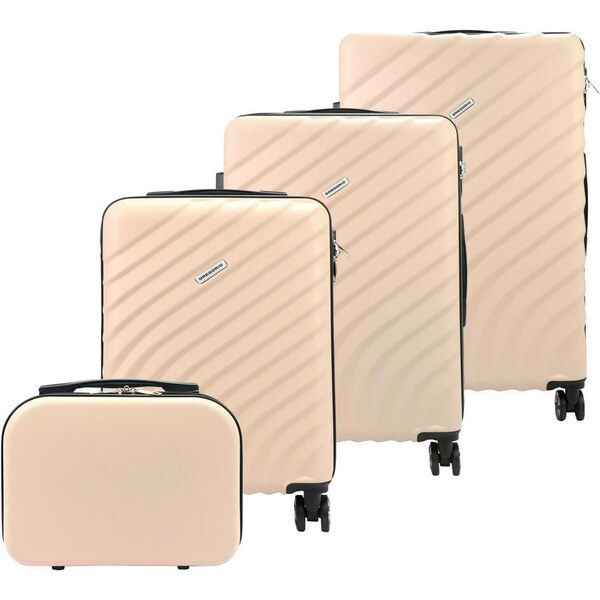 GREGORIO Sada 4 cestovných kufrov 77cm 67cm 56cm 31cm magnólia ABS 45359888