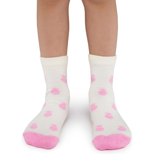 Vlnka Detské letné Merino ponožky ovečka ružová 45360074