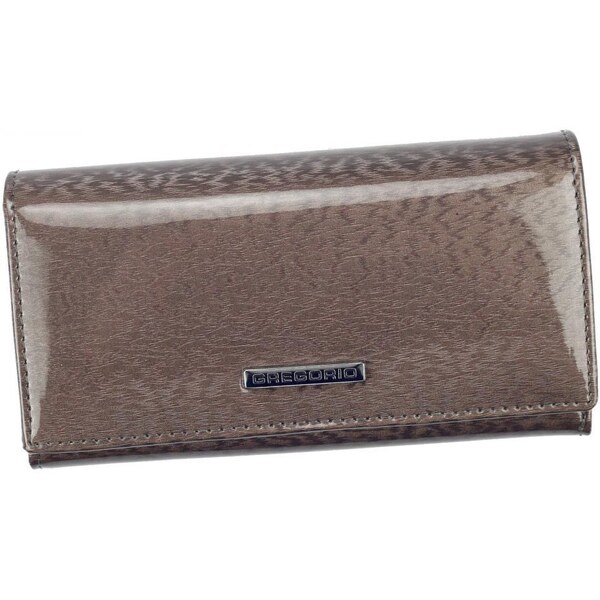 GREGORIO – Elegantná šedá kožená dámska peňaženka v darčekovej 45378023