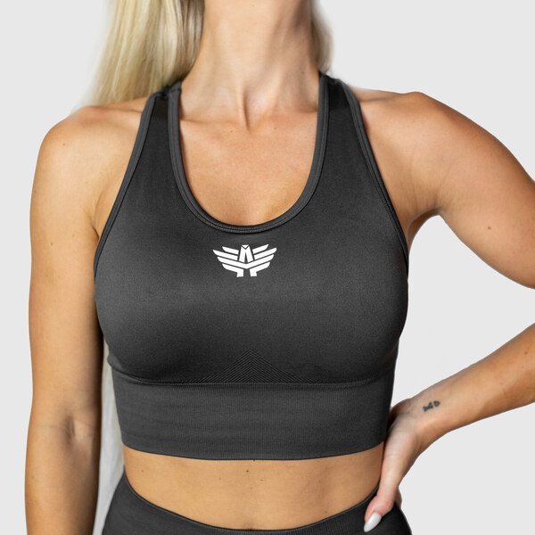 Dámska bezšvová podprsenka Iron Aesthetics Dynamic, sivá 45378336