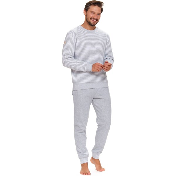 Doctornap Pánske pyžamo 5248 light grey plus 58286559