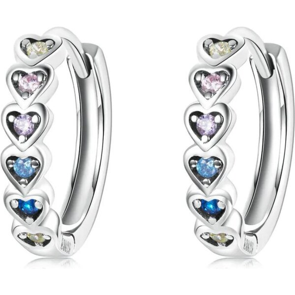 Olivie Strieborné krúžky SRDIEČKA 7750 45477888