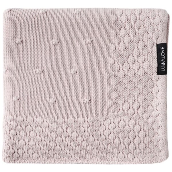 Bambusová deka Lullalove Popcorn ružová 56922130