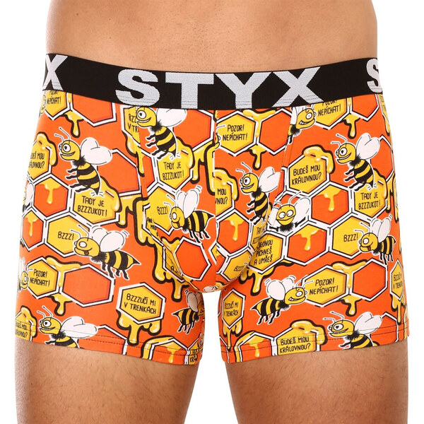3PACK pánske boxerky Styx long športová guma viacfarebné (3U12914) 45462120