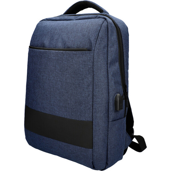 MIA LAROUGE Modrý batoh pre notebook 15,6 palca, USB, UNI 45481421