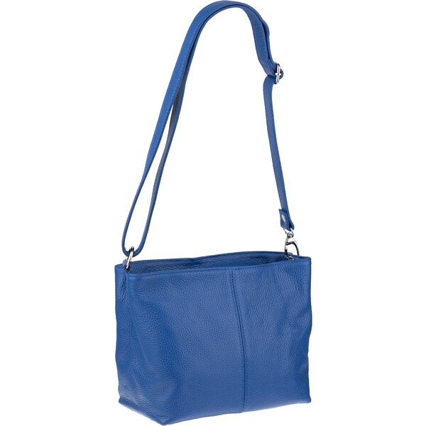 Modrá kožená talianska crossbody kabelka Batilda Azzuro NovaKabelka.sk 37462309