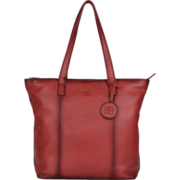 Dámska kožená kabelka Bellicci Alice - červená 61911918