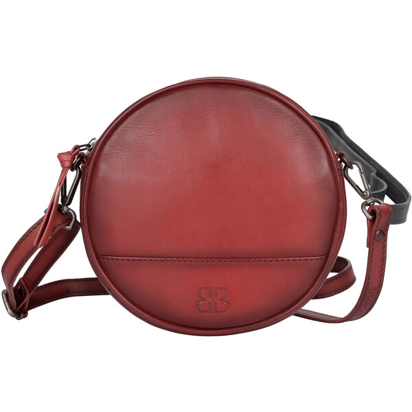 Dámska kožená crossbody kabelka Bellicci Koko - červená 45483240