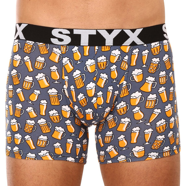 6PACK pánske boxerky Styx long športová guma viacfarebné (6U12697124) 45492747