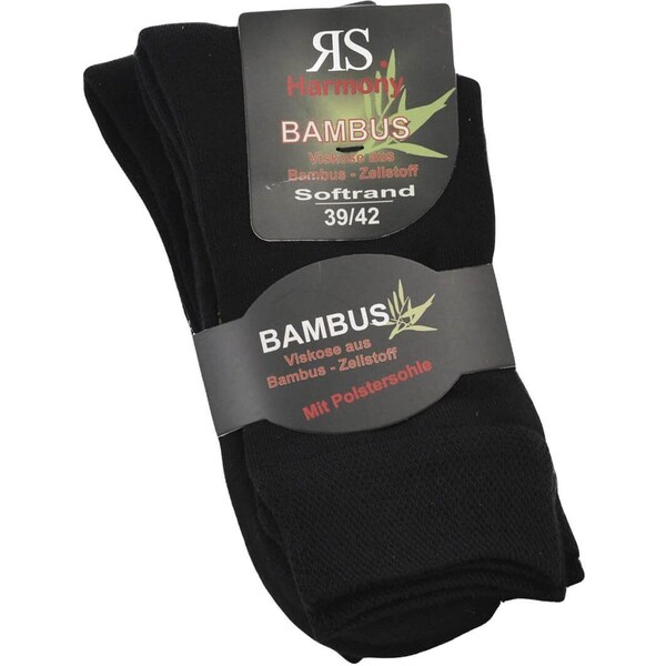 Zdravotné bambusové jednofarebné ponožky s froté chodidlom RS 45484940